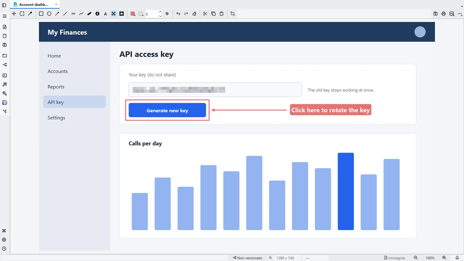 Schermata di LightNote: Annotare uno screenshot